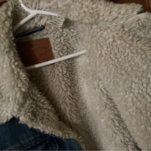 levi strauss original riveted jean jacket may 201873 sherpa lined m - Picture 8 of 11